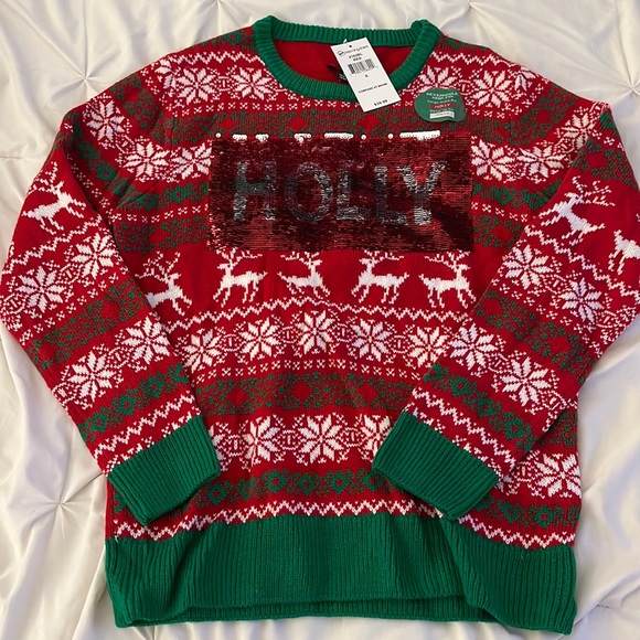 Sweaters - New with tags reversible ugly Christmas sweater